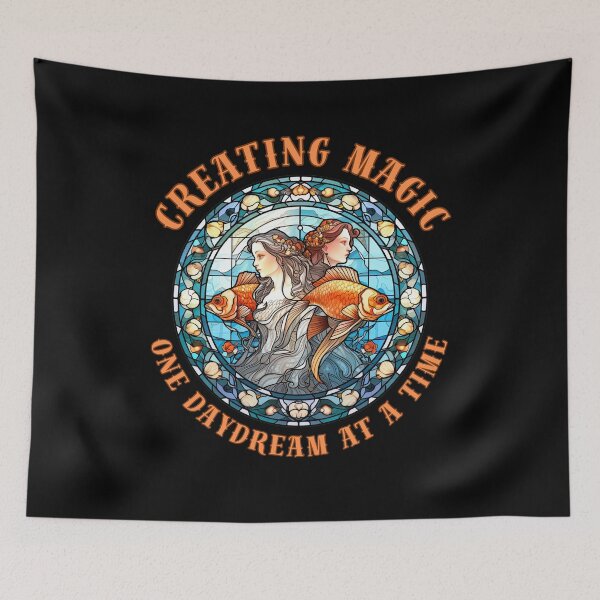 Item preview, Creating Magic, One Daydream At A Time. pisces season designed and sold by ZodiacWonders.
