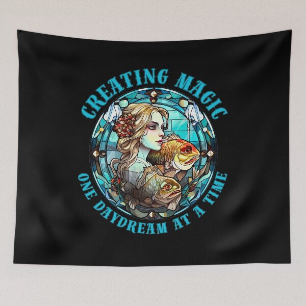 Item preview, Creating Magic, One Daydream At A Time. pisces quote designed and sold by ZodiacWonders.