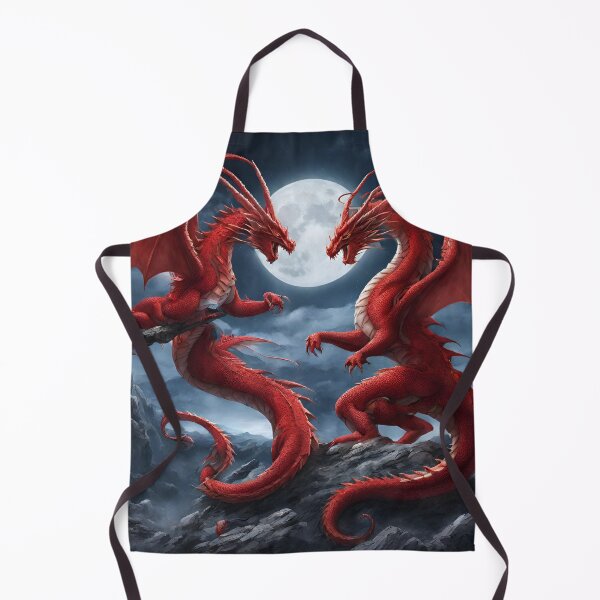 Item preview, Red Dragons Fighting in Moonlight gifts designed and sold by GoodStuff66.
