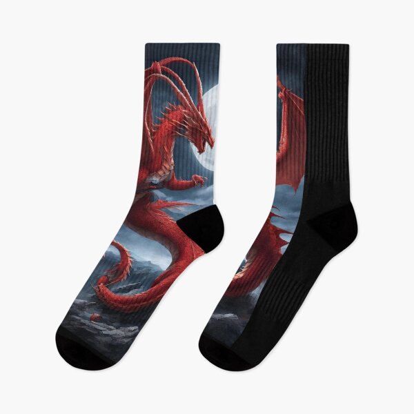 Item preview, Red Dragons Fighting in Moonlight gifts designed and sold by GoodStuff66.