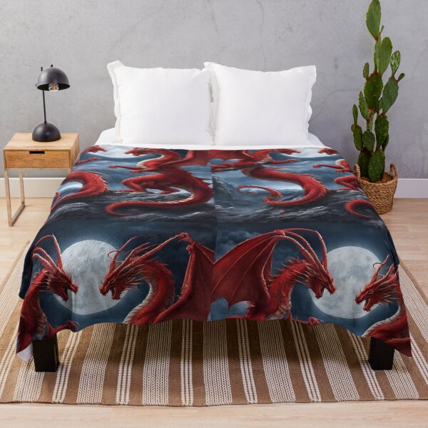 Item preview, Red Dragons Fighting in Moonlight gifts designed and sold by GoodStuff66.