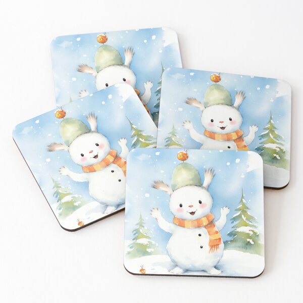 Item preview, Snow Hopping Bunny designed and sold by cute-animals99.