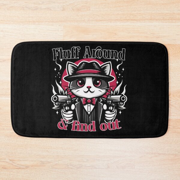 Item preview, Fluff Around and Find out Mafia Gunslinger Cat Funny  designed and sold by euGeneral.