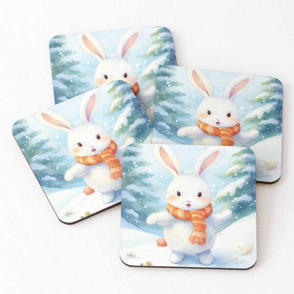 Item preview, Bunny Snow Hop designed and sold by cute-animals99.