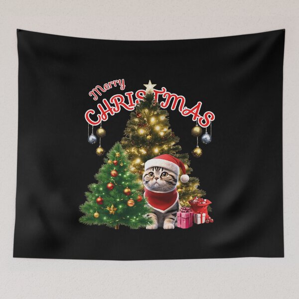Item preview, Cute Cat Wishes: Merry Christmas Delight designed and sold by Designeking.