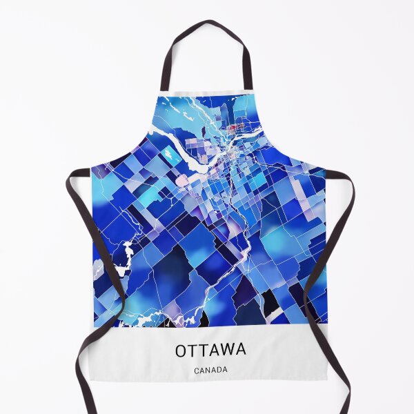 Item preview, Ottawa Canada Named City Map - Marine Blue designed and sold by StylishStacks.