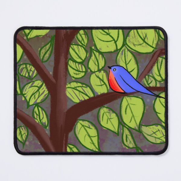 Item preview, birds of the love Tree summer green tree designed and sold by wrightsonarts.