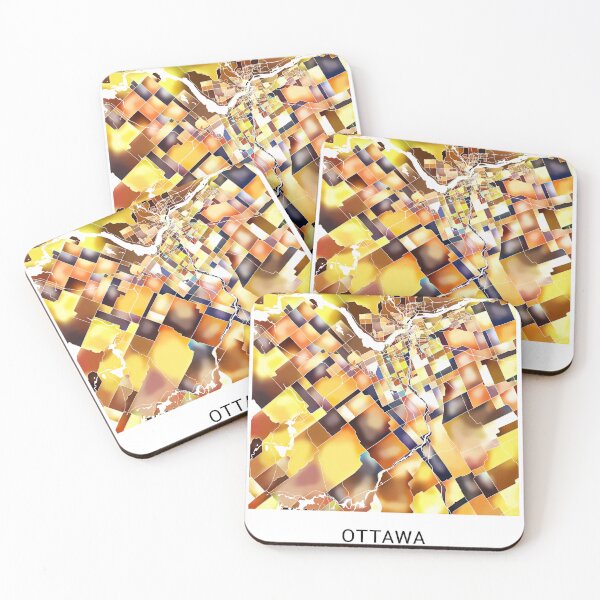 Item preview, Ottawa Canada Named City Map - Golden Yellow designed and sold by StylishStacks.