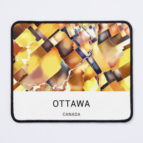 Item preview, Ottawa Canada Named City Map - Golden Yellow designed and sold by StylishStacks.