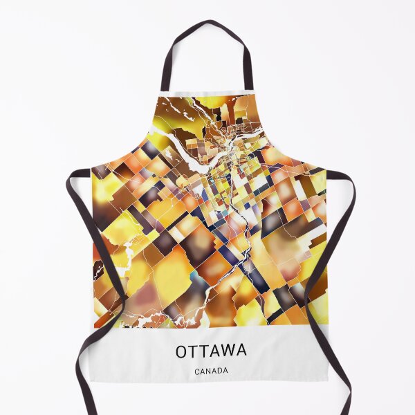 Item preview, Ottawa Canada Named City Map - Golden Yellow designed and sold by StylishStacks.