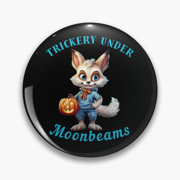 Item preview, Trickery Under Moonbeams. vintage fox designed and sold by FoxVibes.