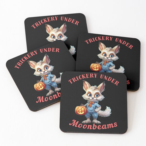 Item preview, Trickery Under Moonbeams. retro fox designed and sold by FoxVibes.