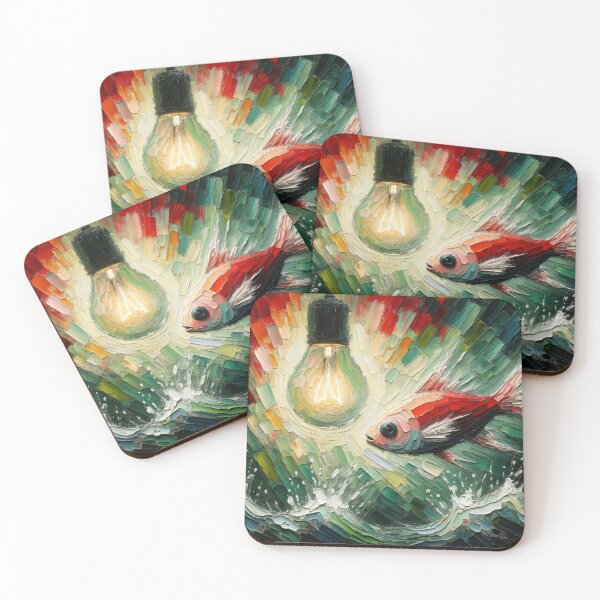 Item preview, Illuminated Swim: A Neo-Expressionist Vision designed and sold by artwaves.