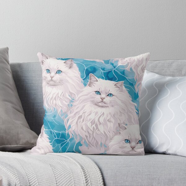 Item preview, Seamless Pattern cat watercolor paint designed and sold by UsDesignsArt.