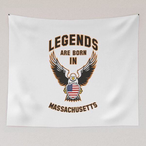 Item preview, Legends are born in Massachusetts designed and sold by beloknet.