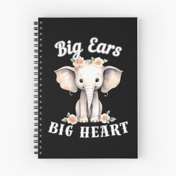 Item preview, Big Ears, Big Heart designed and sold by ElephantVibes.