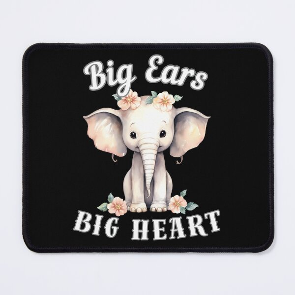 Item preview, Big Ears, Big Heart designed and sold by ElephantVibes.