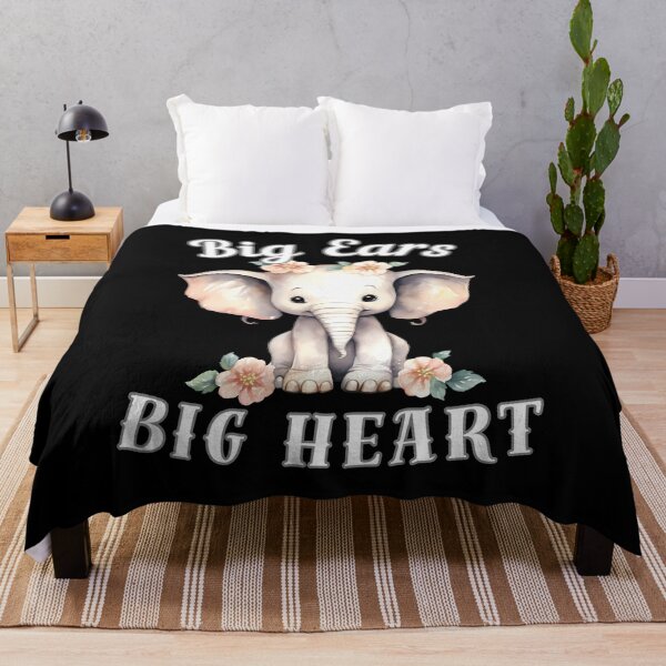 Item preview, Big Ears, Big Heart designed and sold by ElephantVibes.