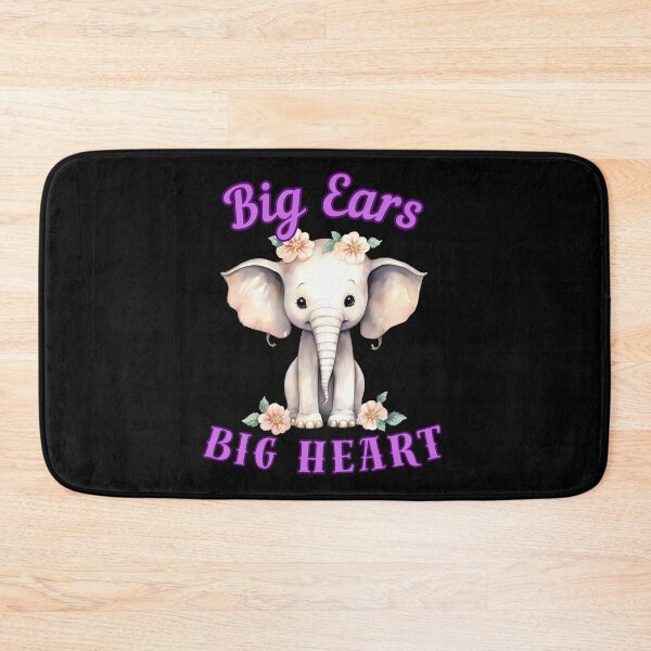 Item preview, Big Ears, Big Heart. elephant face designed and sold by ElephantVibes.