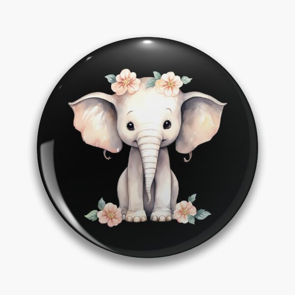 Item preview, Flower Elephant designed and sold by ElephantVibes.