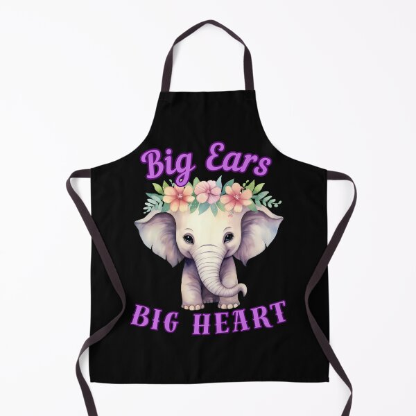 Item preview, Big Ears, Big Heart. elephant quote designed and sold by ElephantVibes.