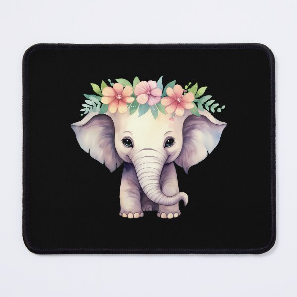 Item preview, Flower Elephant designed and sold by ElephantVibes.