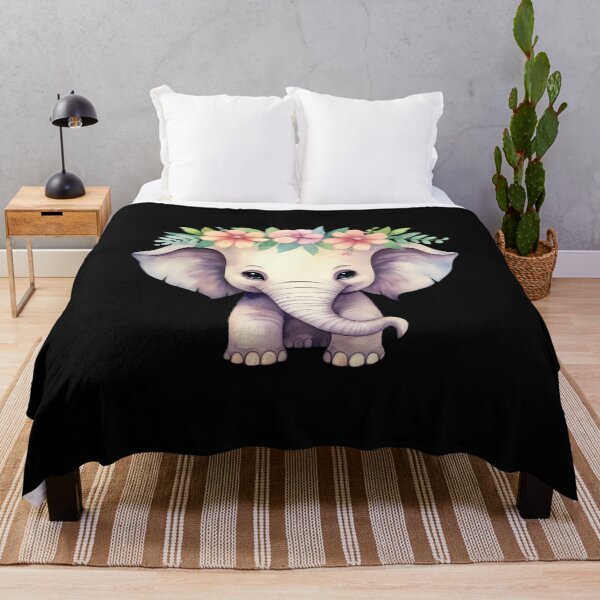 Item preview, Flower Elephant designed and sold by ElephantVibes.