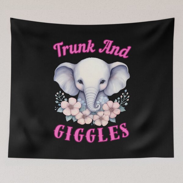 Item preview, Trunk And Giggles. elephant head designed and sold by ElephantVibes.