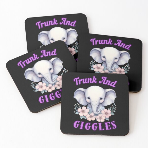 Item preview, Trunk And Giggles. elephant face designed and sold by ElephantVibes.