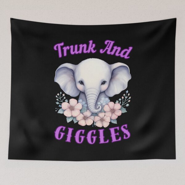 Item preview, Trunk And Giggles. elephant face designed and sold by ElephantVibes.