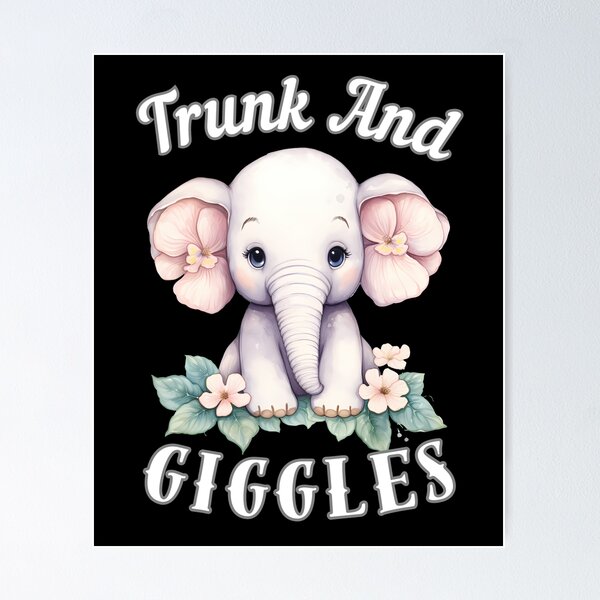 Item preview, Trunk And Giggles. surreal elephant designed and sold by ElephantVibes.