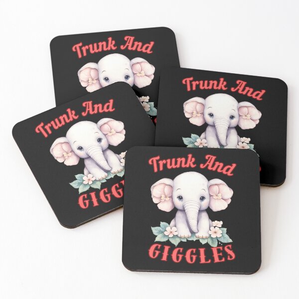 Item preview, Trunk And Giggles. happy elephant designed and sold by ElephantVibes.