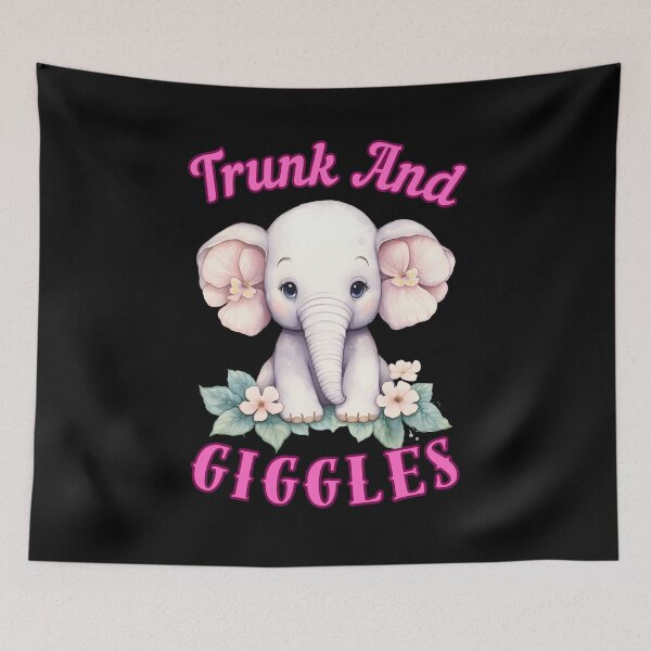 Item preview, Trunk And Giggles. elephant saying designed and sold by ElephantVibes.