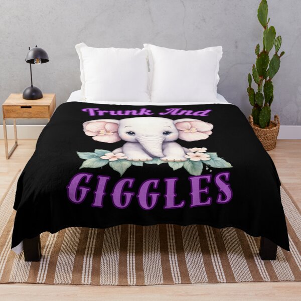 Item preview, Trunk And Giggles. elephant quote designed and sold by ElephantVibes.