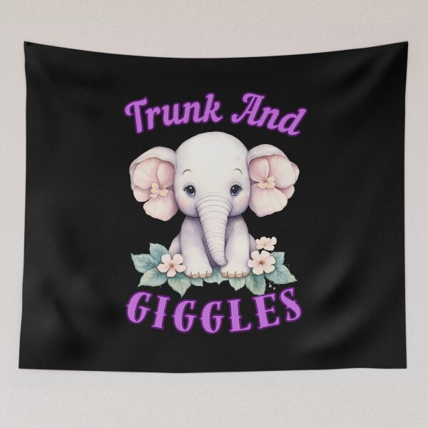 Item preview, Trunk And Giggles. elephant quote designed and sold by ElephantVibes.