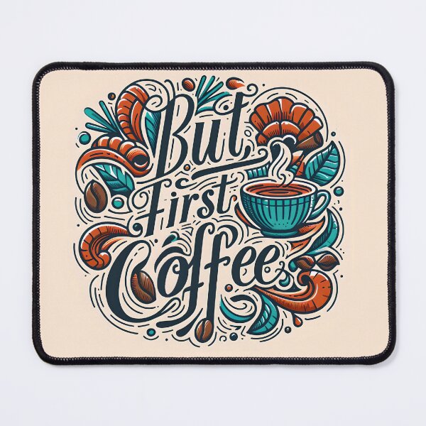 Item preview, But first, coffee, typography designed and sold by maxmaj.