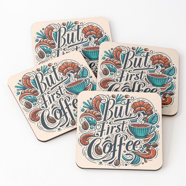 Item preview, But first, coffee, typography designed and sold by maxmaj.