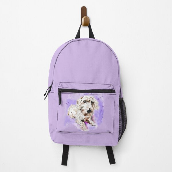 Item preview, White wire-haired dachshund in watercolor designed and sold by CorneliaPilz.