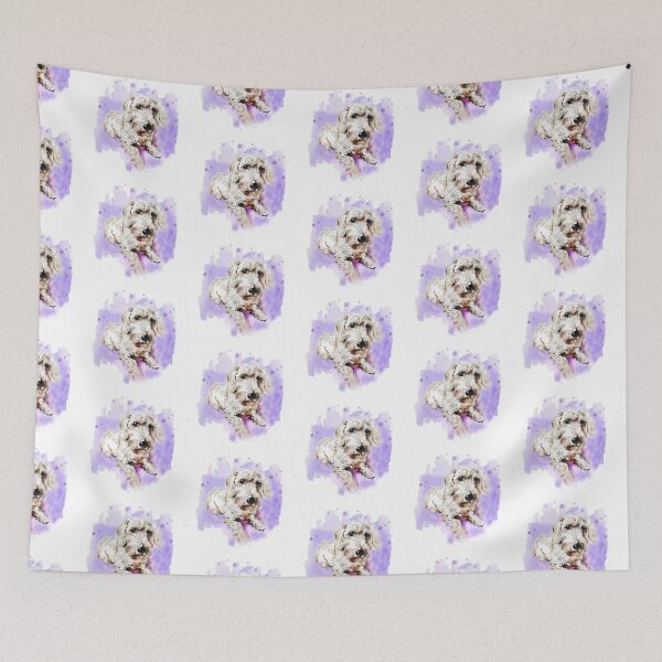 Item preview, White wire-haired dachshund in watercolor designed and sold by CorneliaPilz.