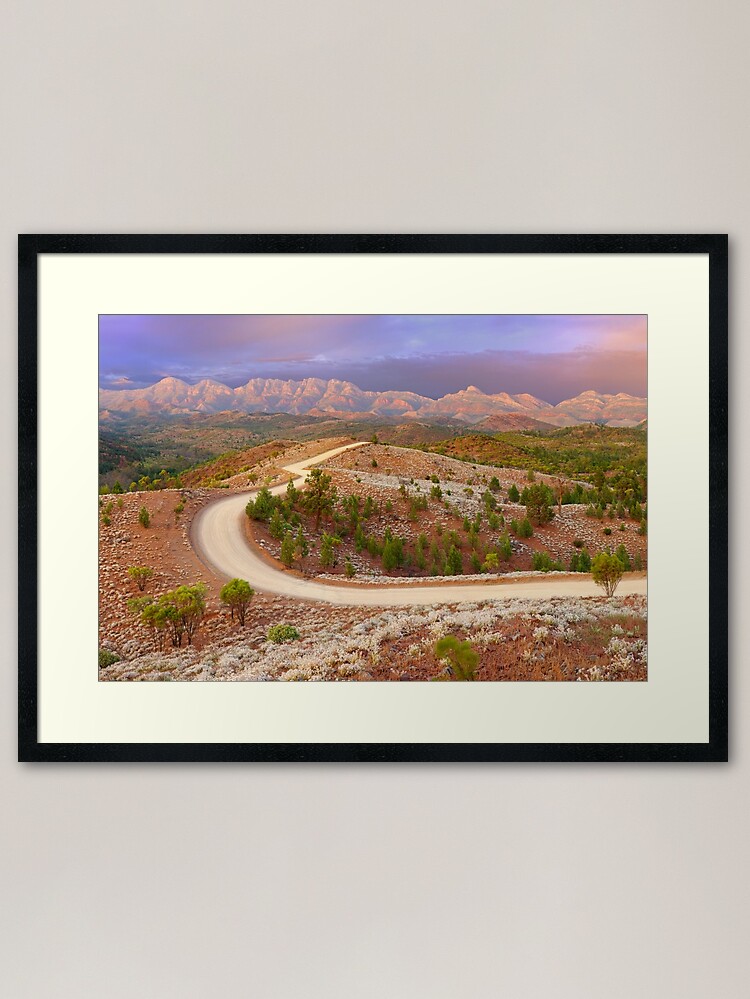 Alternate view of Bunyeroo Valley, Flinders Ranges, South Australia Framed Art Print