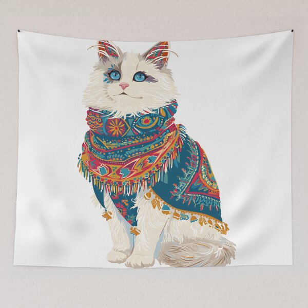 Item preview, White Cat No.7 designed and sold by Ryslissa.