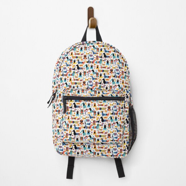 Item preview, Dachshund in Geometric camouflage pattern designed and sold by forget45studio.