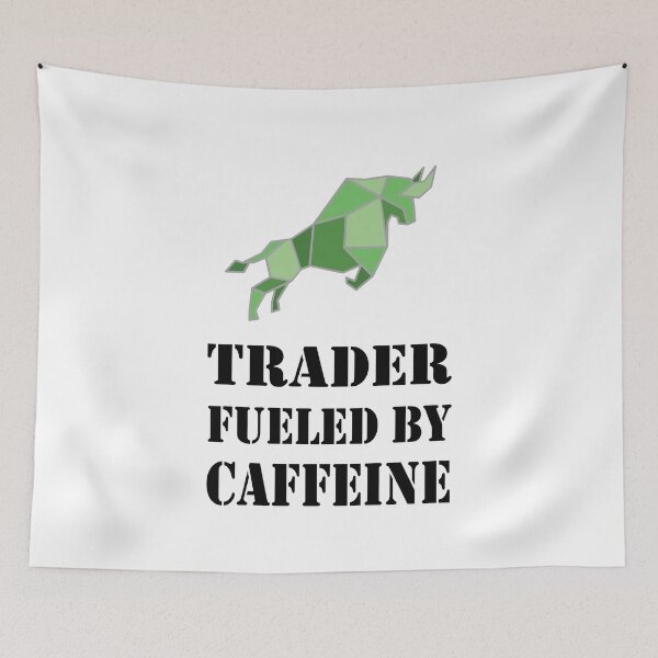 Artikelvorschau, Trader fueled by caffeine entworfen und verkauft von saulmedia.