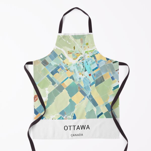 Item preview, Ottawa Canada Named City Map - Pastel Color Scheme designed and sold by StylishStacks.