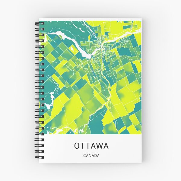 Item preview, Ottawa Canada Named City Map - Green-Yellow Duotone designed and sold by StylishStacks.