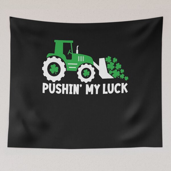 Item preview, Kids Patricks Day Tractors Pushin My Luck Clover Toddler Boy designed and sold by Pitchou07.