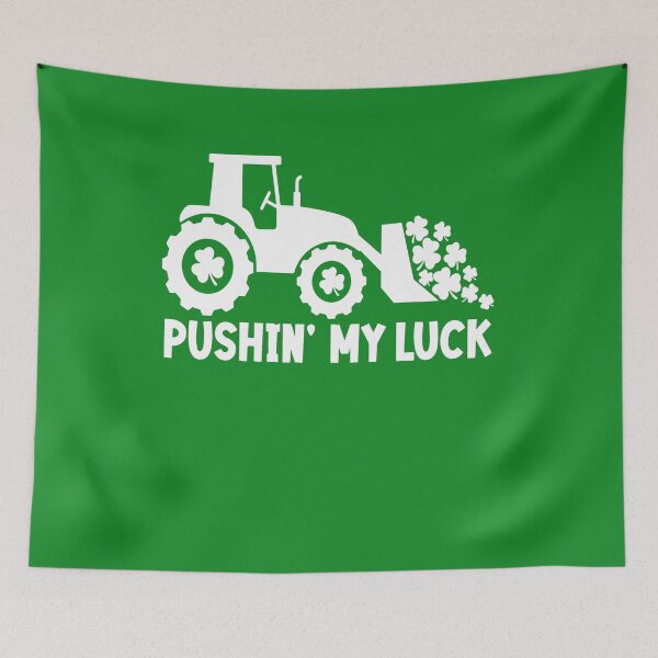 Item preview, Kids Patricks Day Tractors Pushin My Luck Clover Toddler Boy designed and sold by Pitchou07.