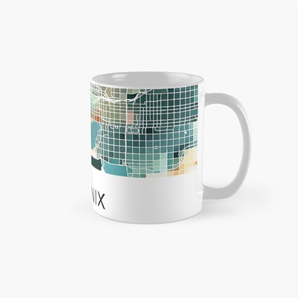 Item preview, Phoenix Arizona Named City Map - Lush Green designed and sold by StylishStacks.