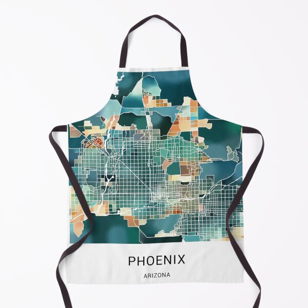 Item preview, Phoenix Arizona Named City Map - Lush Green designed and sold by StylishStacks.
