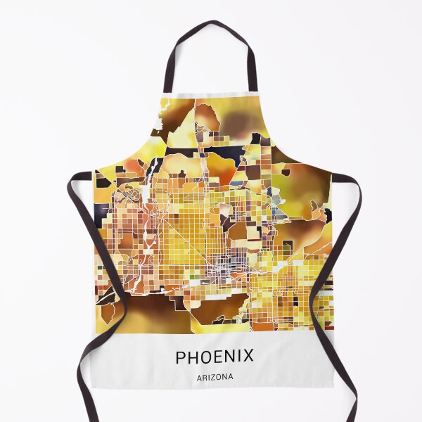 Item preview, Phoenix Arizona Named City Map - Golden Yellow designed and sold by StylishStacks.